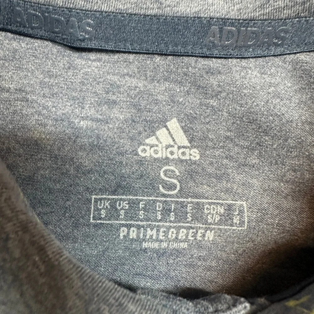 Adidas Golf Polo Men‎ Small Blue Primegreen 1914 Embroidered Logo Shirt